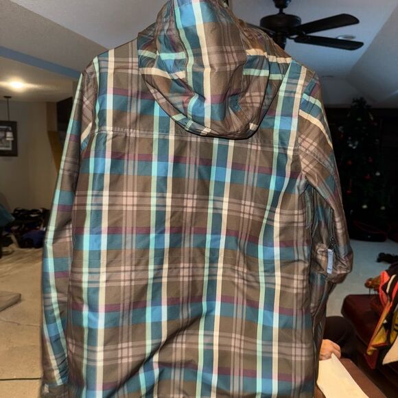 Burton the White Collection Plaid Snowboard Jacket size large - Picture 2 of 10